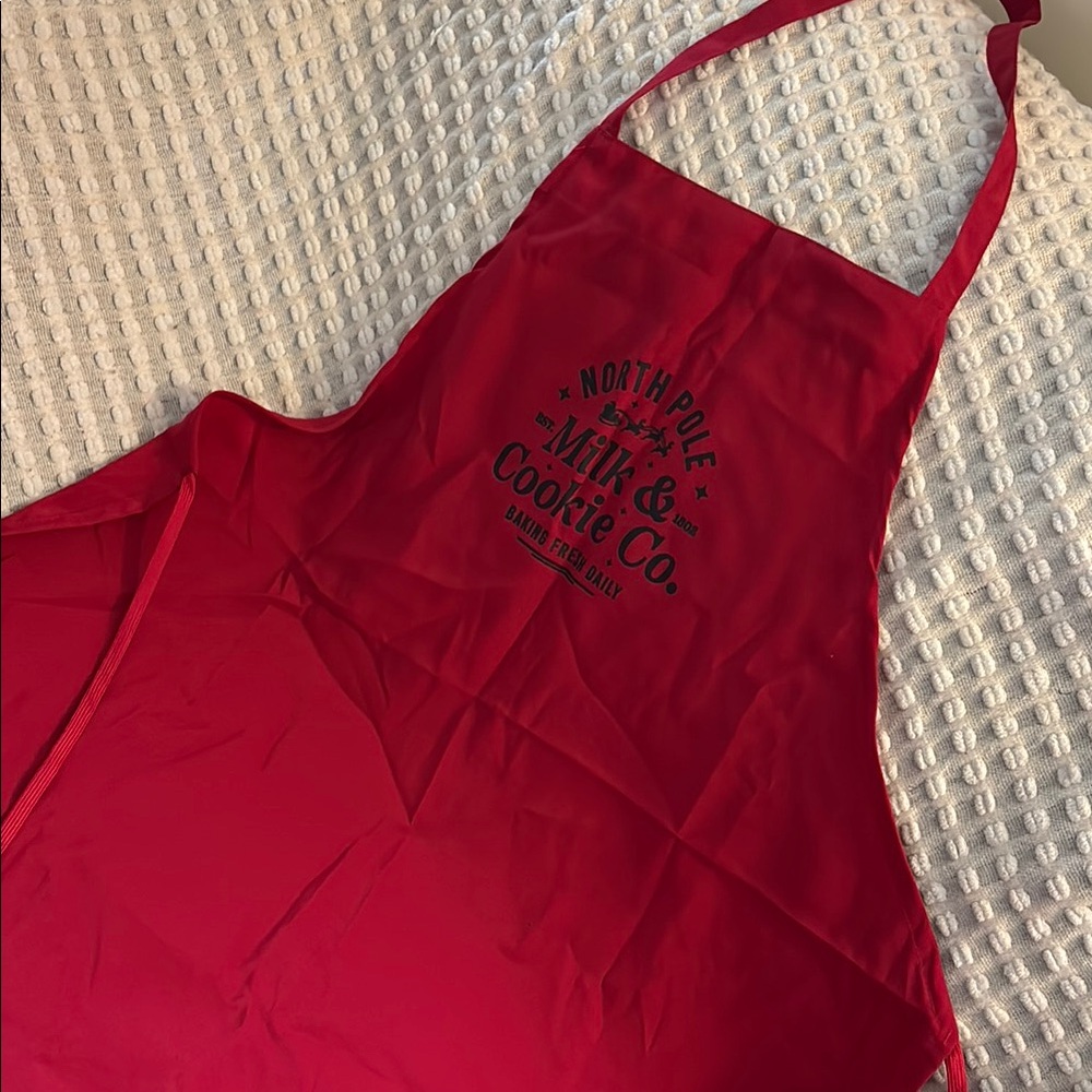Red North Pole Apron